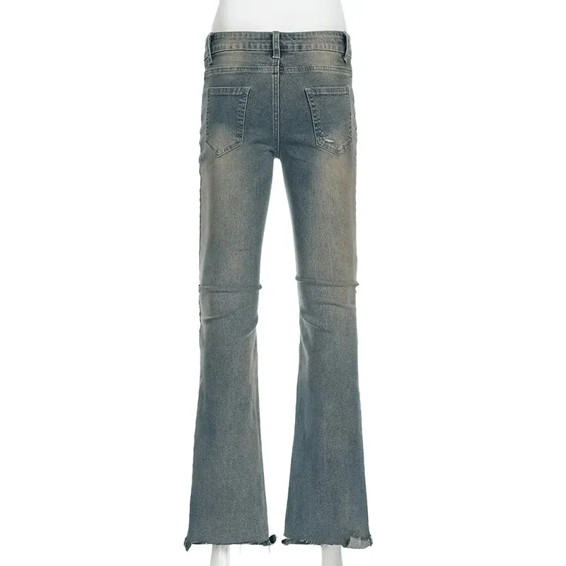 Wide Leg Denim Pants