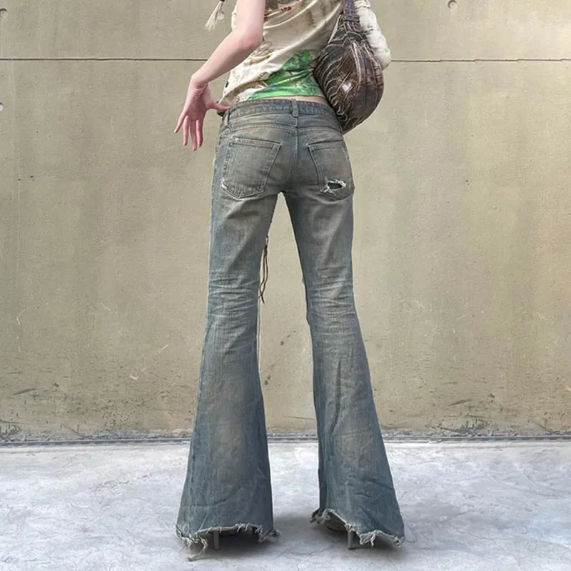 Wide Leg Denim Pants