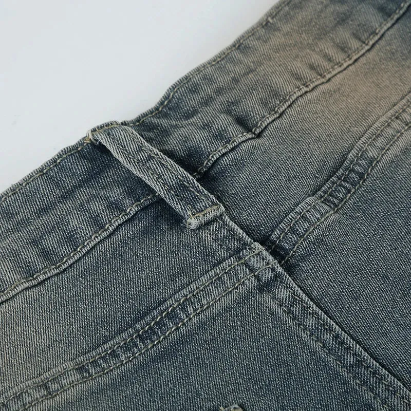 Wide Leg Denim Pants