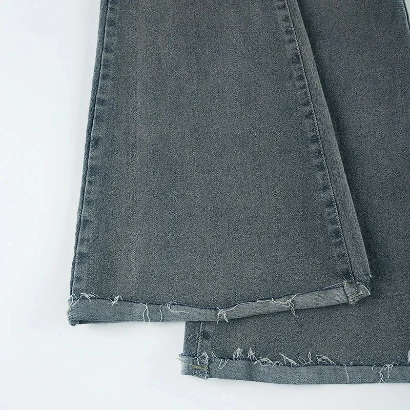 Wide Leg Denim Pants