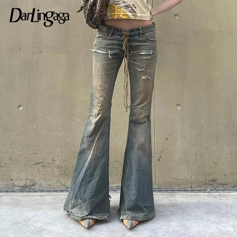 Wide Leg Denim Pants