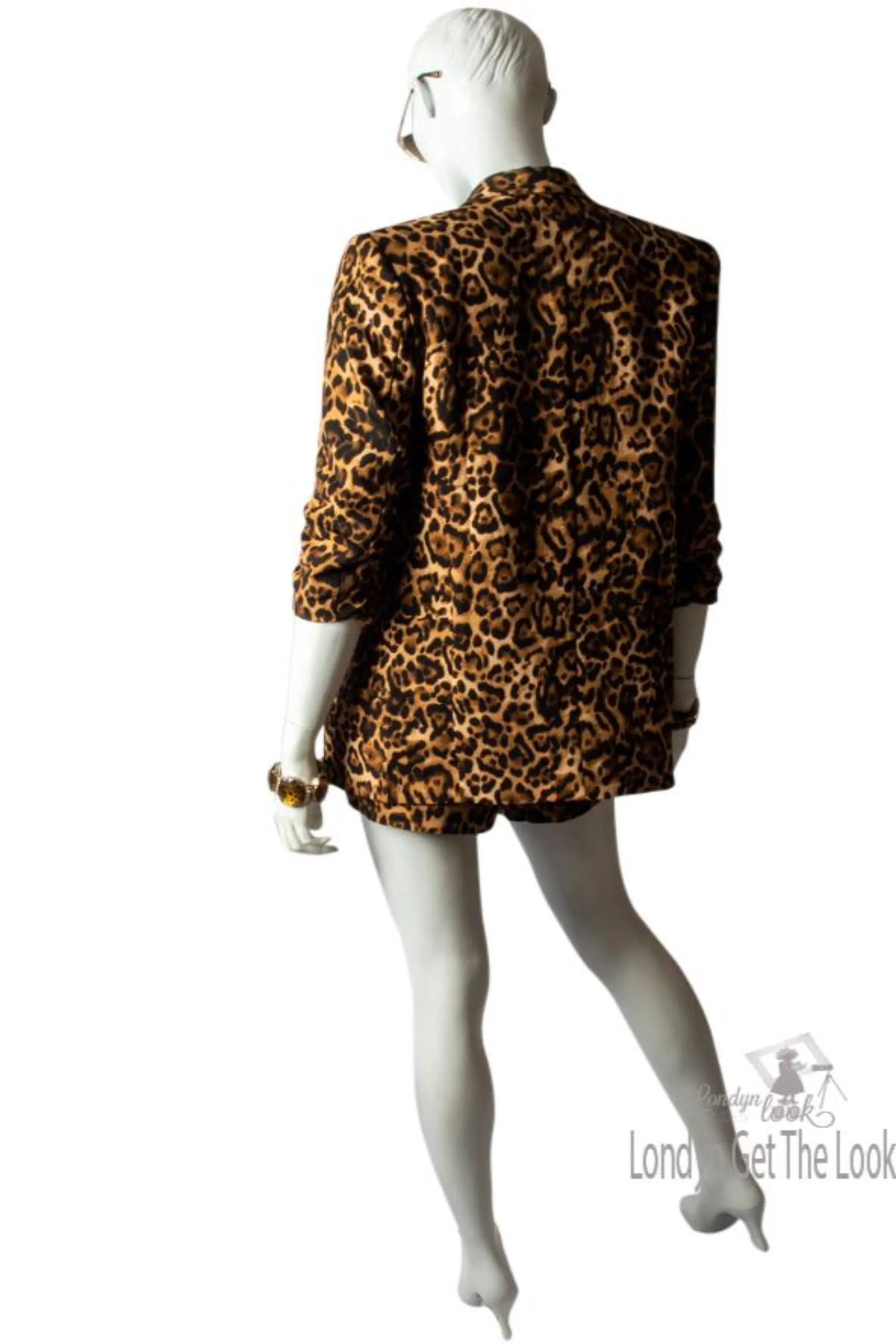 Wild Thing Leopard Print Blazer And Shorts Set