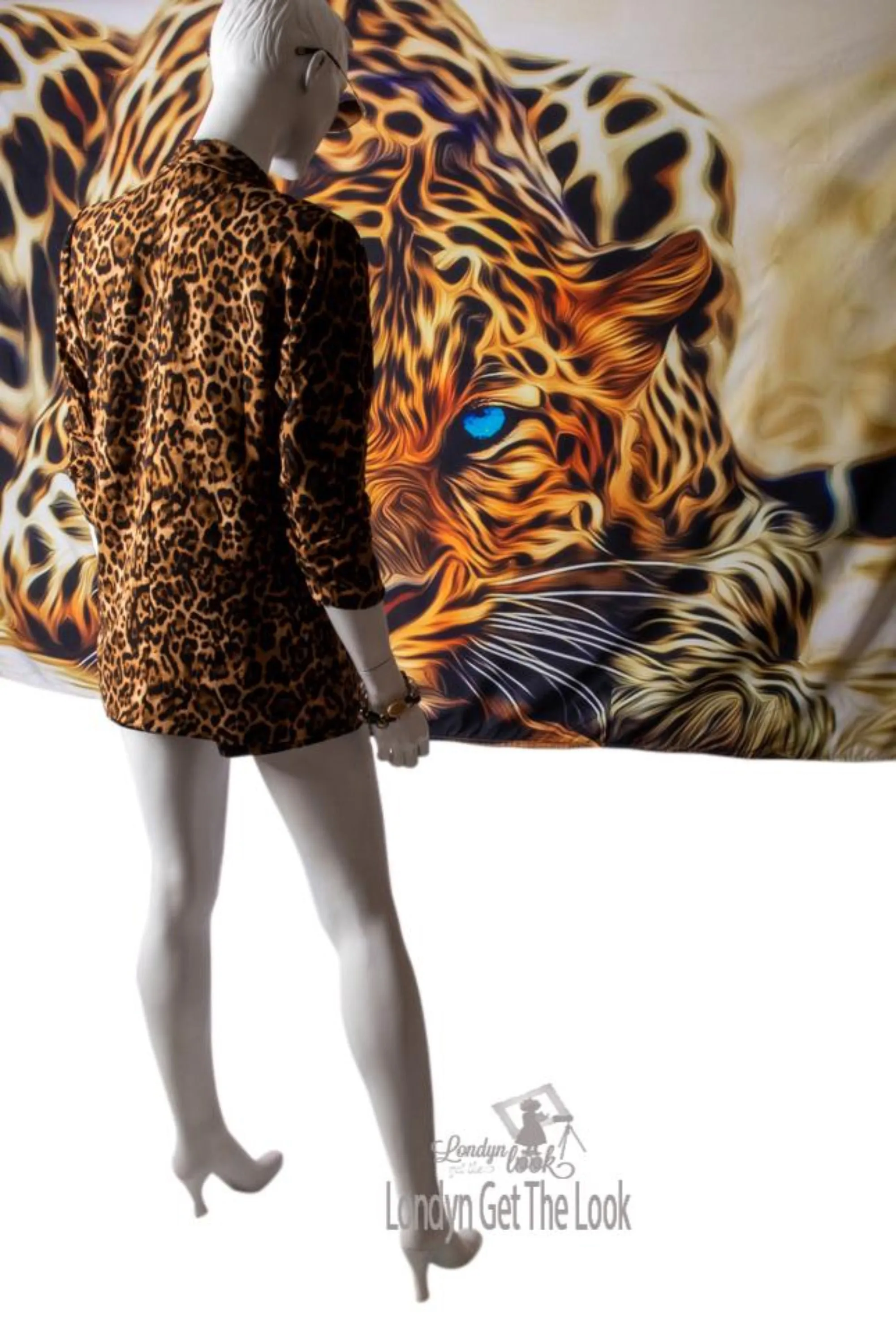 Wild Thing Leopard Print Blazer And Shorts Set