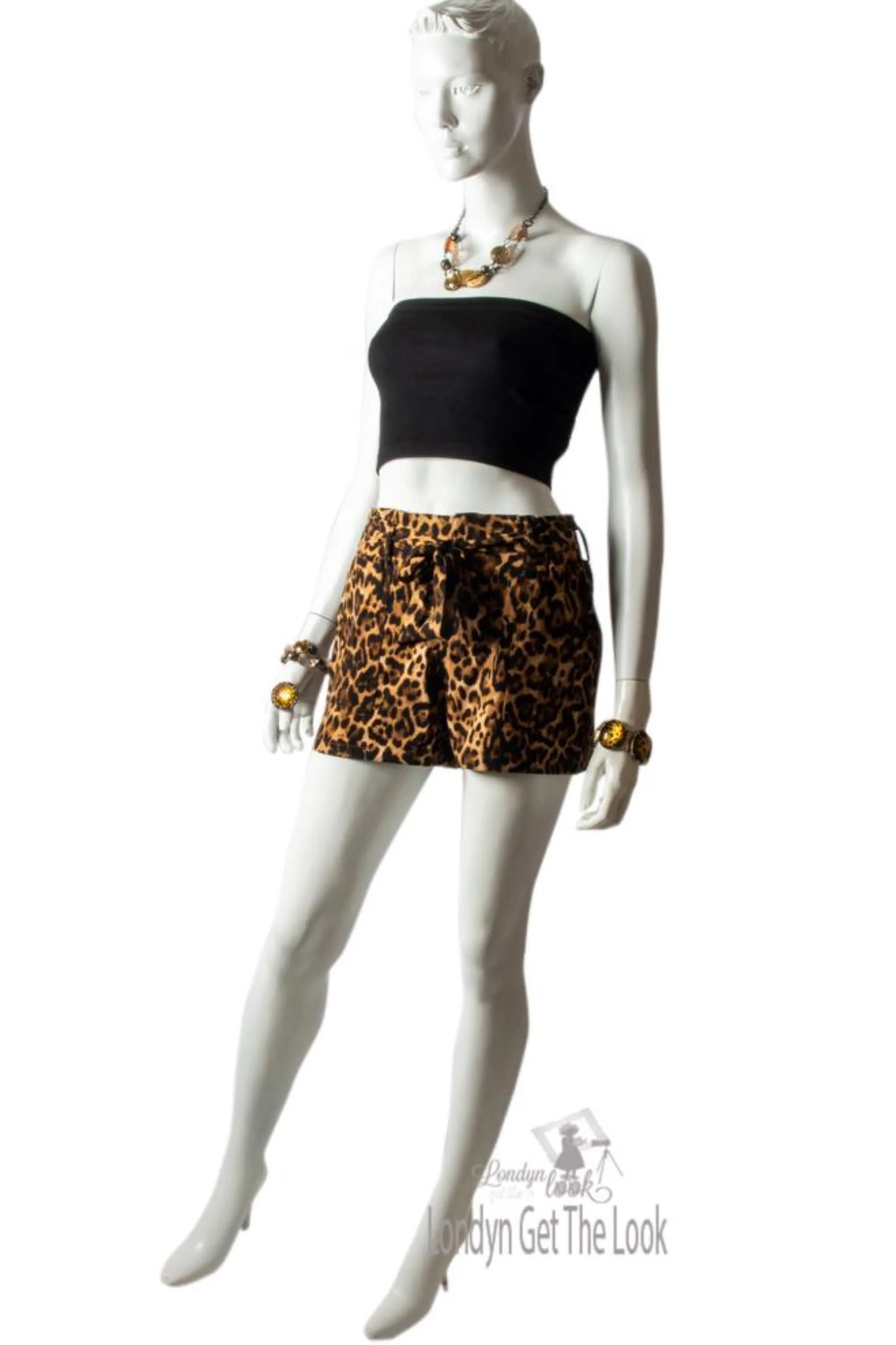 Wild Thing Leopard Print Blazer And Shorts Set