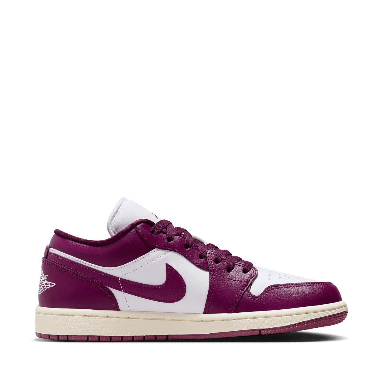 Wmns Air Jordan 1 Low 'White and Bordeaux'