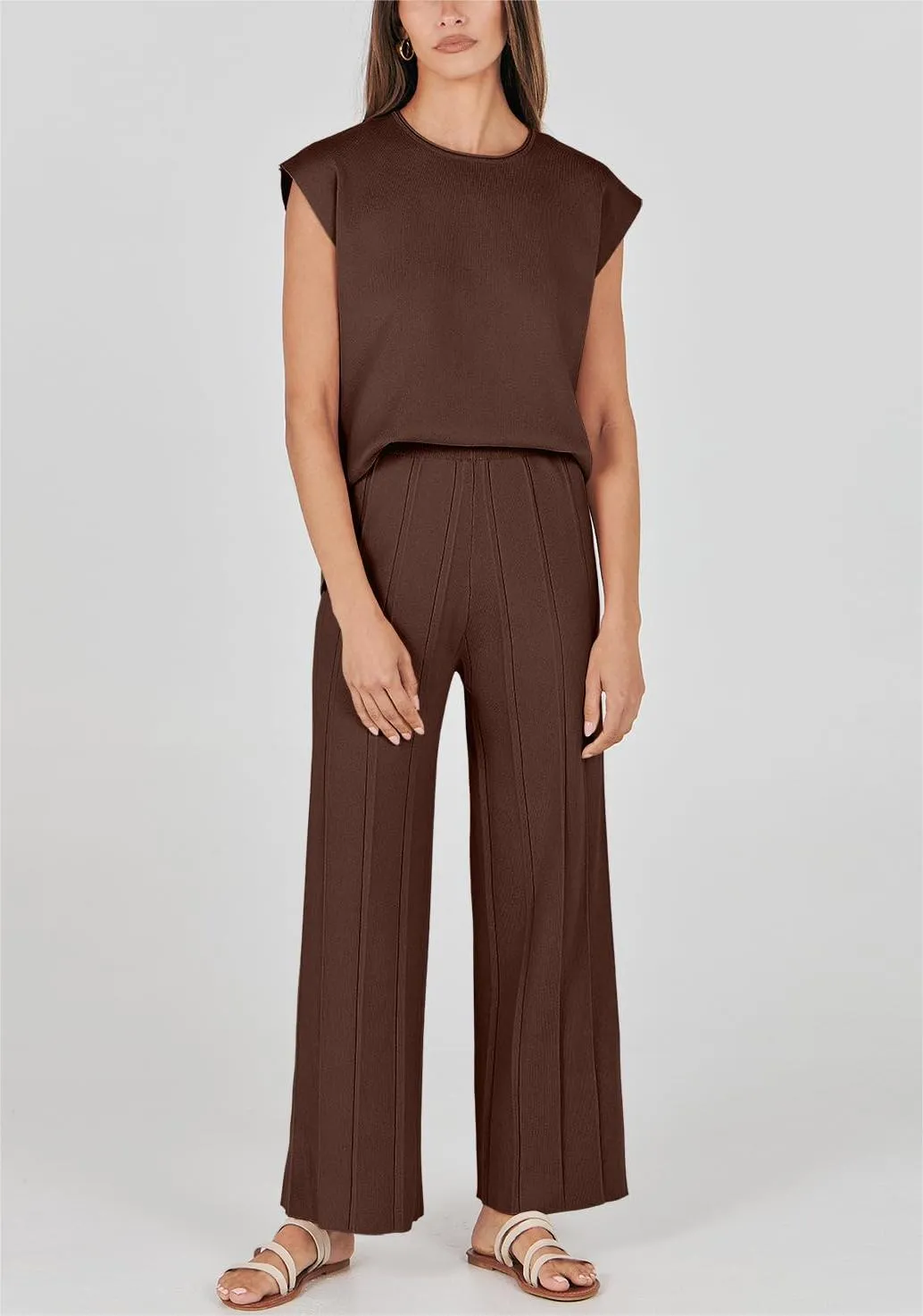 Women's 2 Piece Knit Lounge Set (Buy 2 Free Shipping)