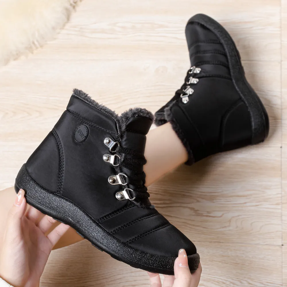 Women's Boots waterproof warm lace-up elegant comfortable snow winter