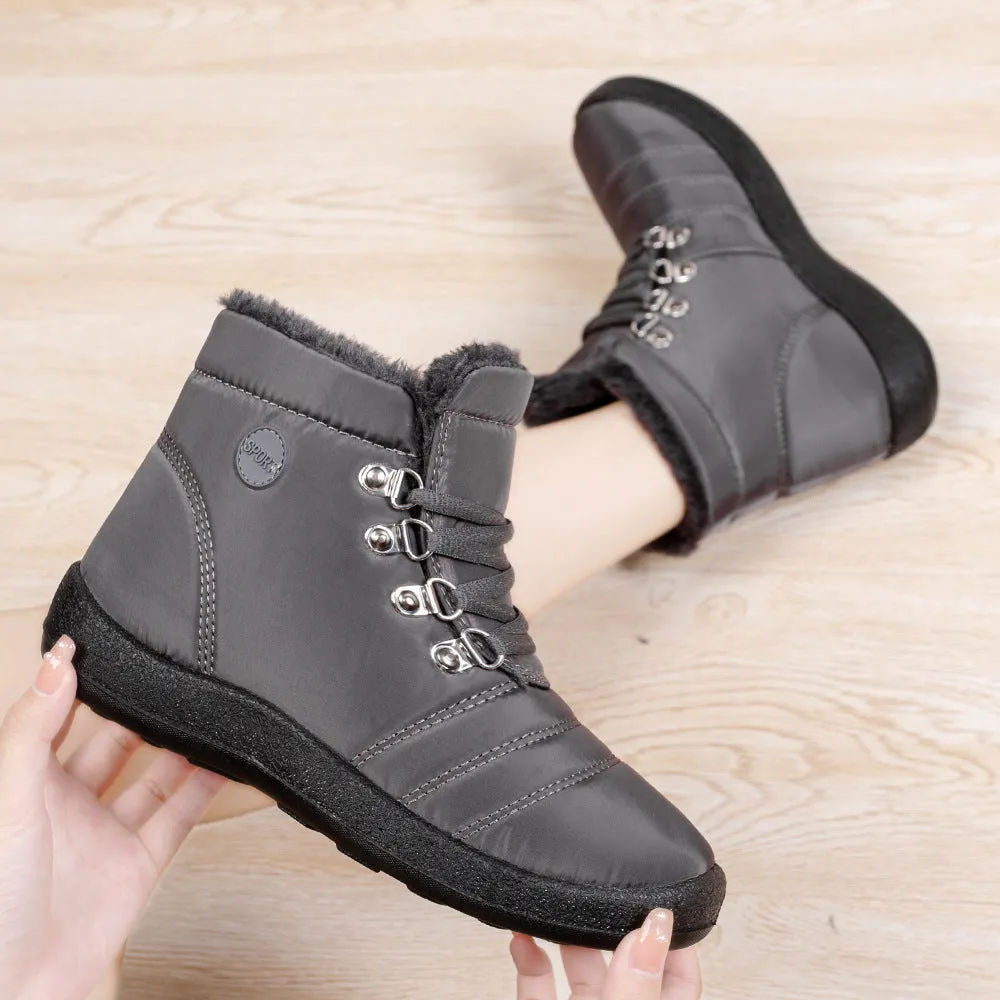 Women's Boots waterproof warm lace-up elegant comfortable snow winter