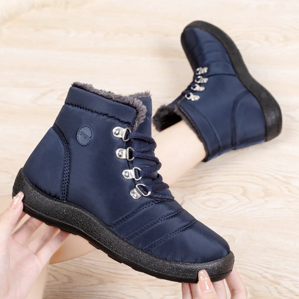 Women's Boots waterproof warm lace-up elegant comfortable snow winter