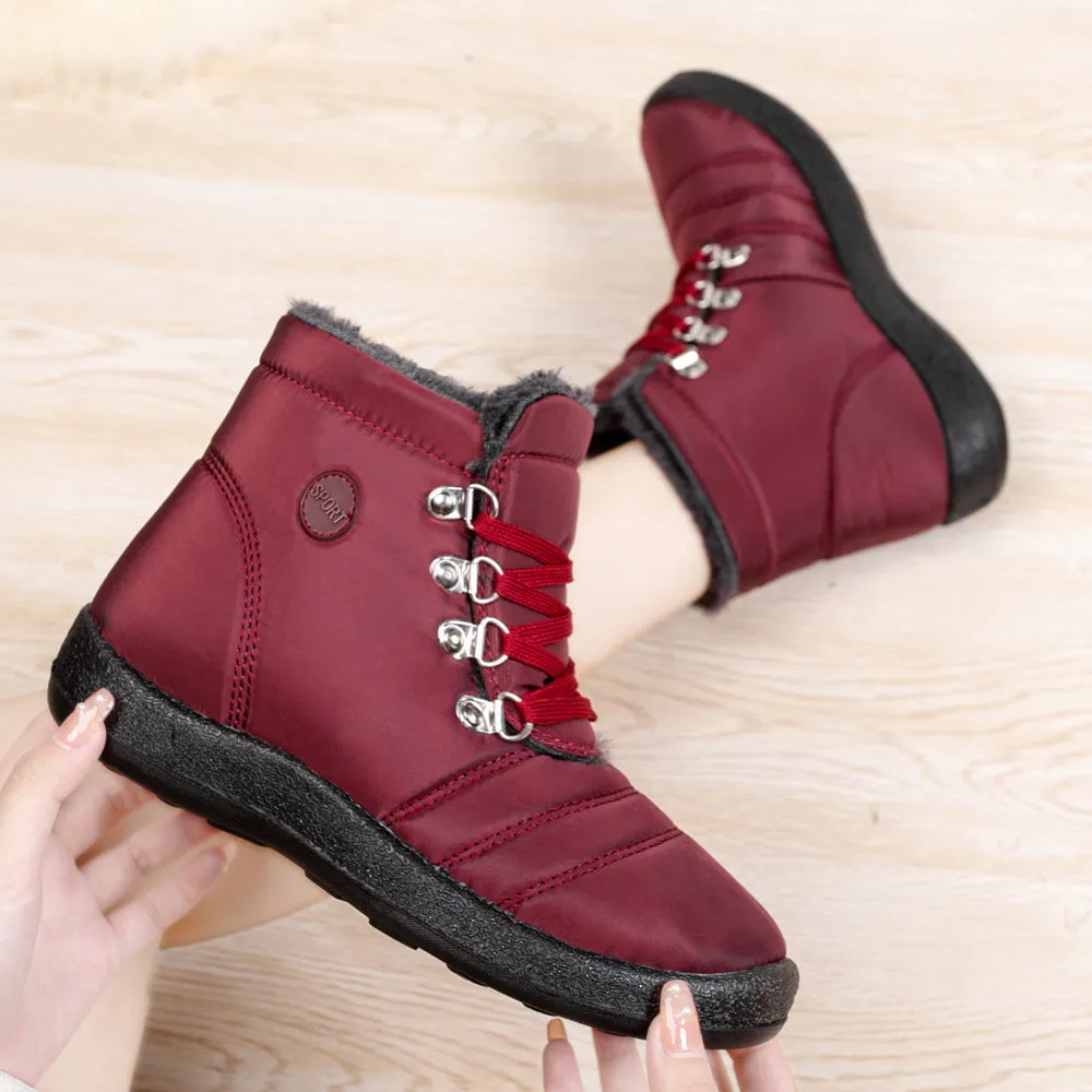 Women's Boots waterproof warm lace-up elegant comfortable snow winter