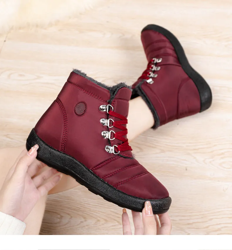 Women's Boots waterproof warm lace-up elegant comfortable snow winter