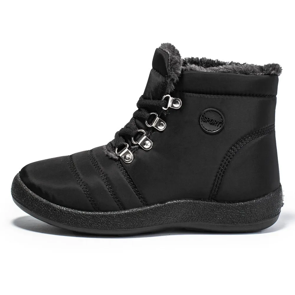 Women's Boots waterproof warm lace-up elegant comfortable snow winter