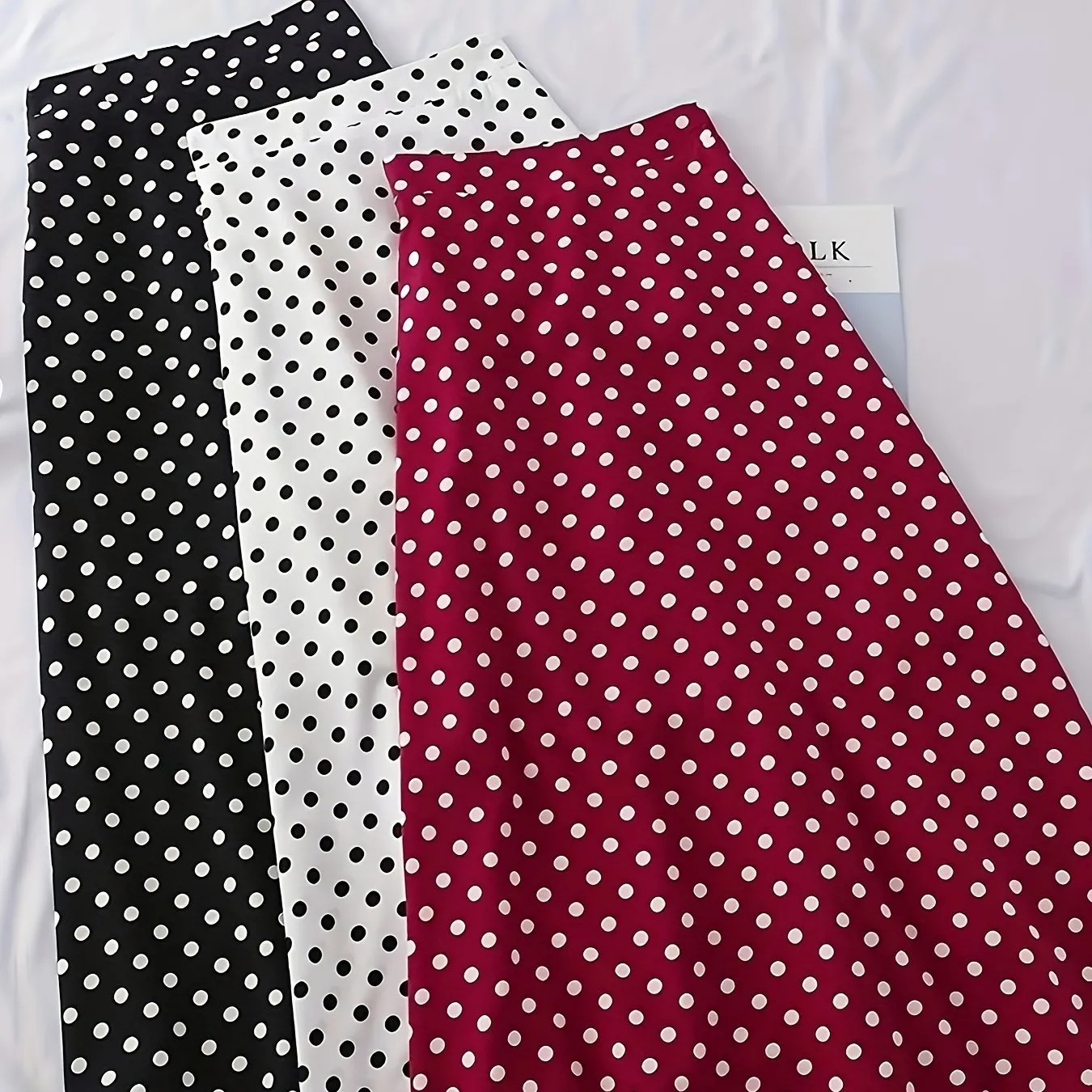 Women's Half Skirt Three Pack Polka Dot Print Set