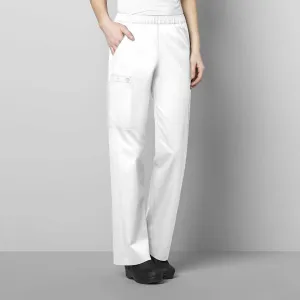 WonderWORK 501 Pull-On Cargo Scrub Pants White