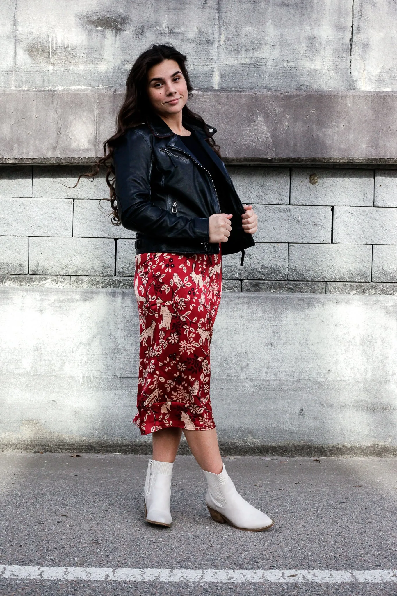 Woodland Satin Skirt