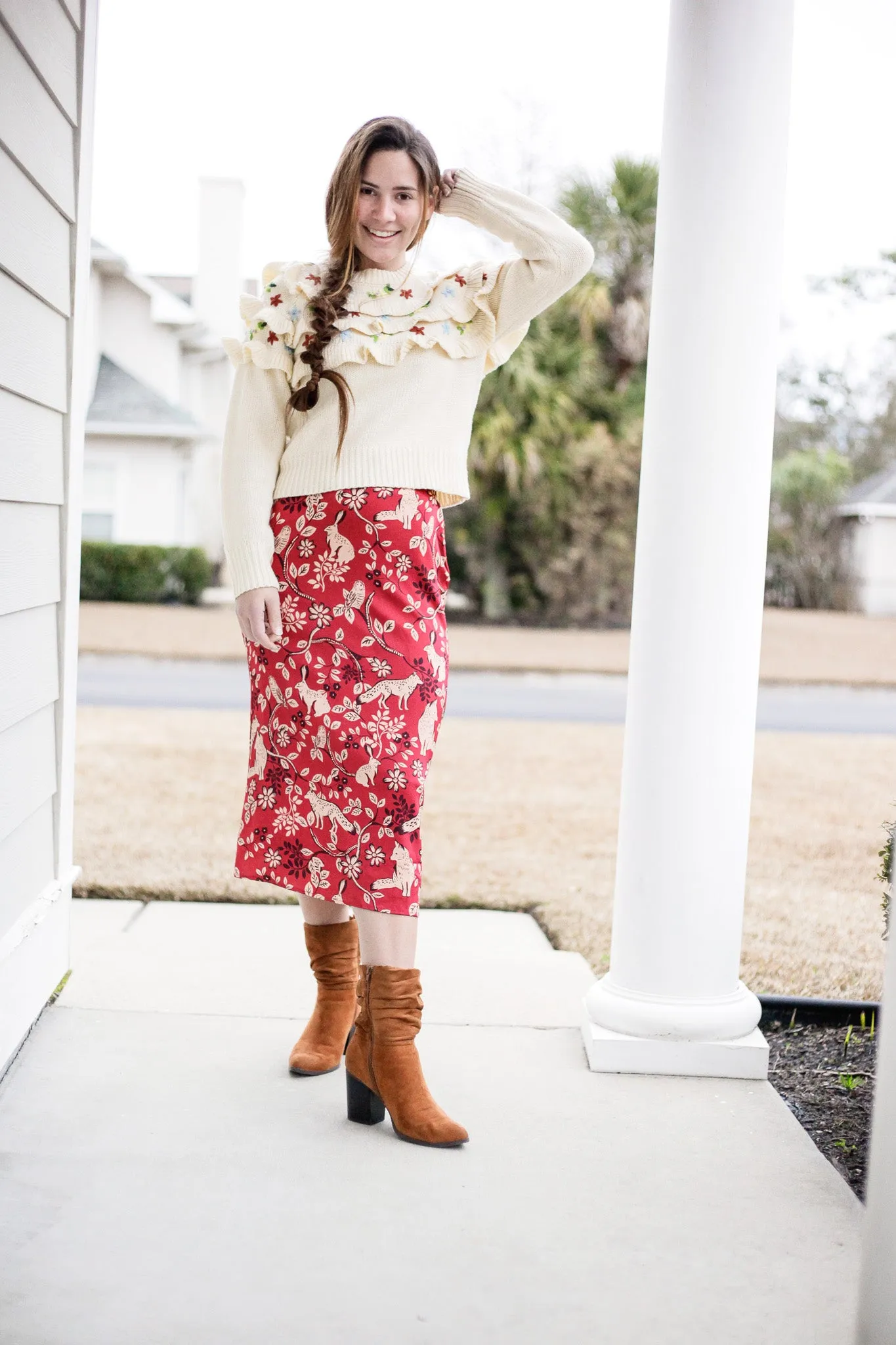 Woodland Satin Skirt