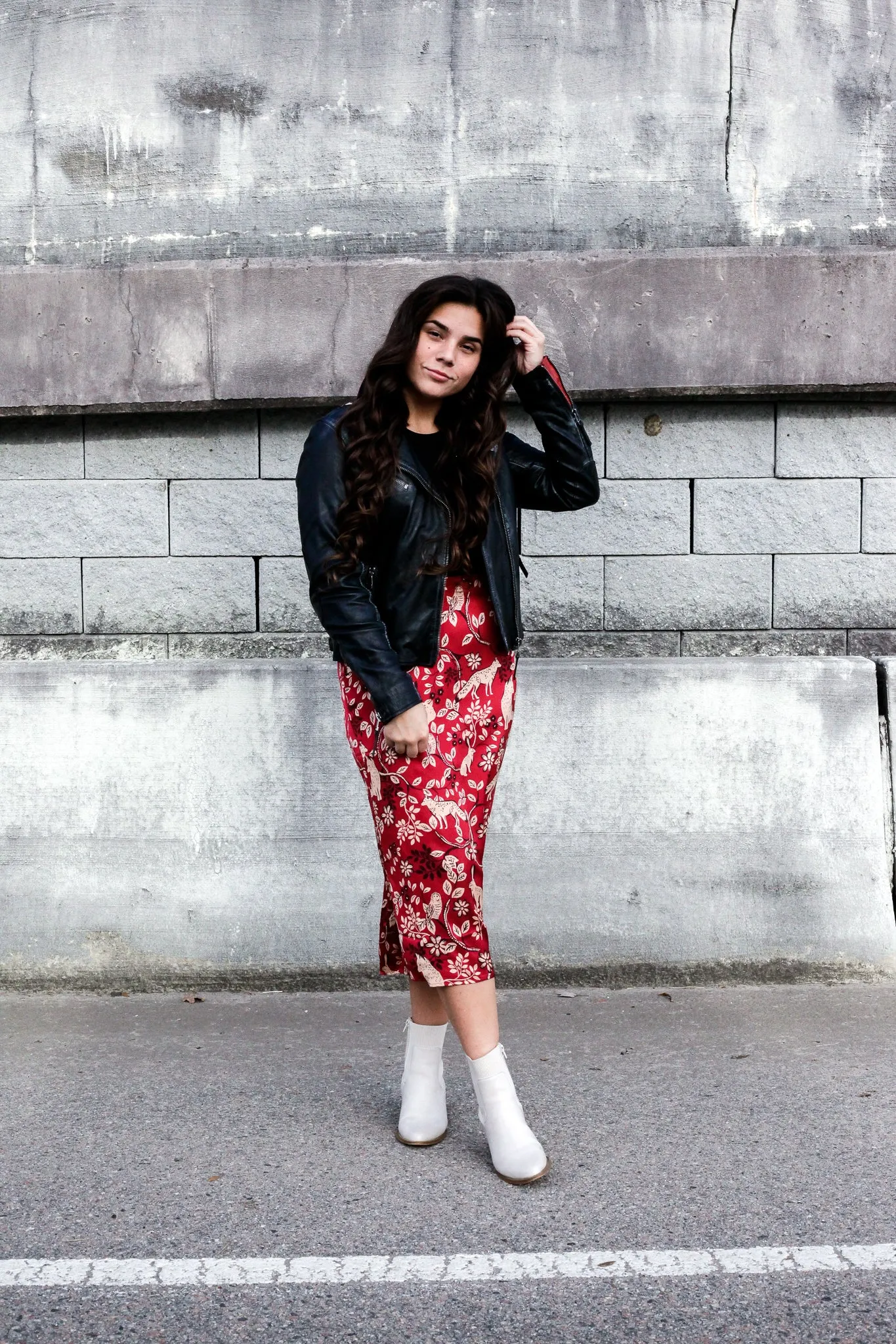 Woodland Satin Skirt