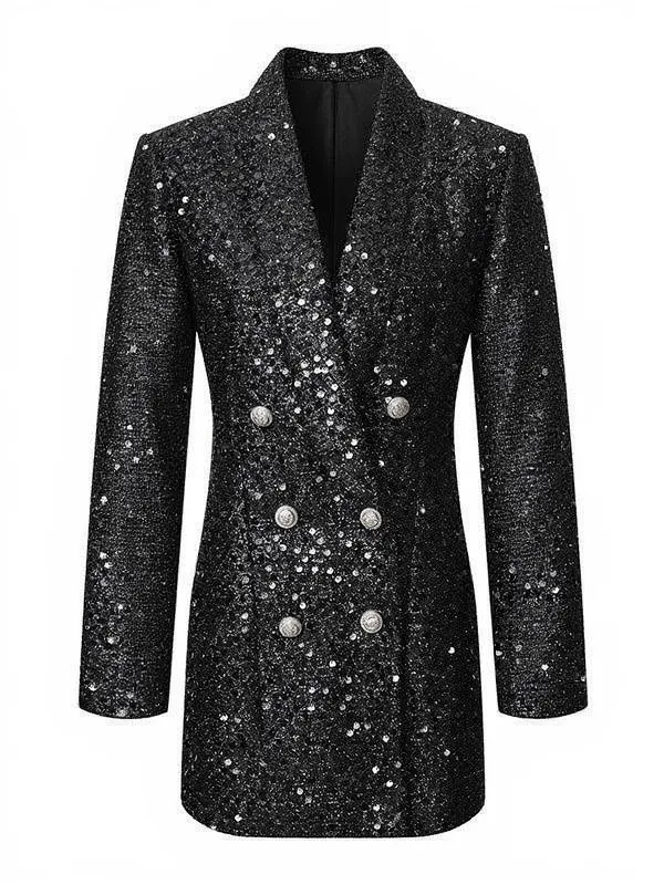 Zinnia Sequin Blazer Dress